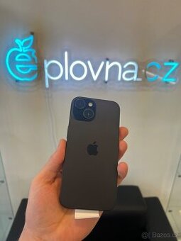 Apple iPhone 15 128GB Black-100% bat.(Záruka 12 měs./ Doklad