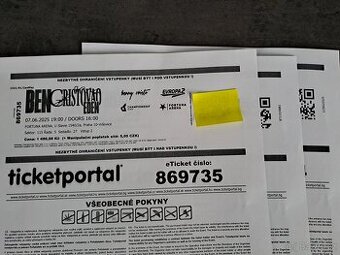 Lístky na koncert Bena Cristovao