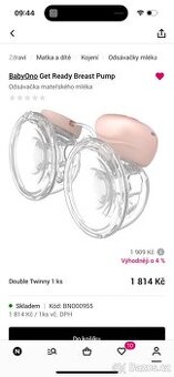 BabyOno Odsávačka mateřského mléka