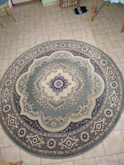 Kulatý vlněný koberec 200 cm