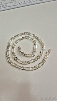 Masivní pánský stříbrný řetěz 33,05 g