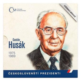 Stříbrná medaile Českoslovenští prezidenti - Gustáv Husák pr