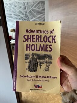 Česko-anglická kniha Sherlock Holmes