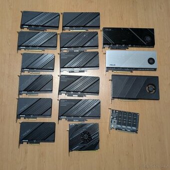 Rozširovacie karty ASUS ROG MSI rôzne druhy