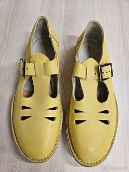 Prodám pánské žluté kožené sandály vel. 44-44 1/2