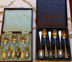 Starožitné čajové lžičky zn. Sandrik