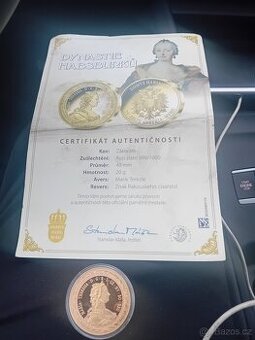 Mince pamětní zlate