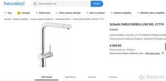 Carlo Nobili Schock Live chromová NOVÁ