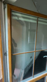 Francouzské dvěre - pravé, zlatý dub/bílé