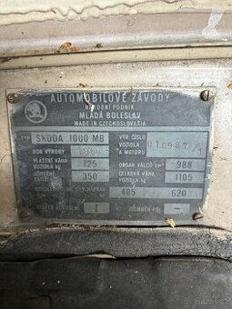 Skoda 1000mb 1964