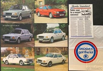 Dobové anglické prospekty Škoda