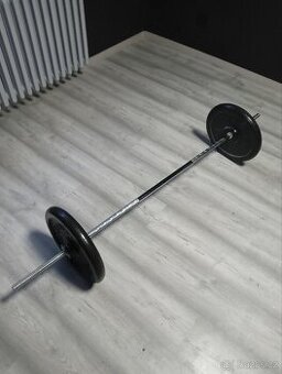 Činky stojan na činku 2x 25kg litinové - 1