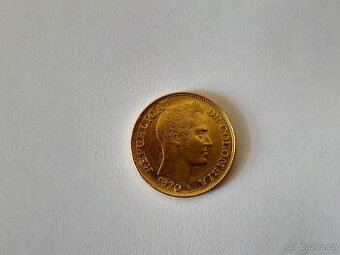 Zlatá mince Cinco pesos, República de Colombia