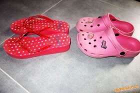 pantofle,žabky,crocs,boty k vodě,bačkory,komplet- pěkný st