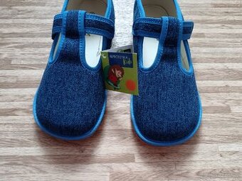 Barefoot bačkory Protetika raven denim vel. 34