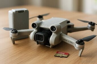 DJI Mini 3 Pro – utopený (na díly) + baterka + 128GB karta