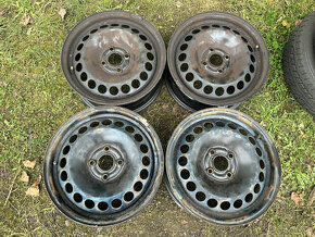 4 ks plechových disků Fiat 15" 4x100 6J et43 - 1