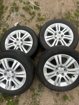 Prodám kompletní sadu alu kol obuté na Opla 5x110-16