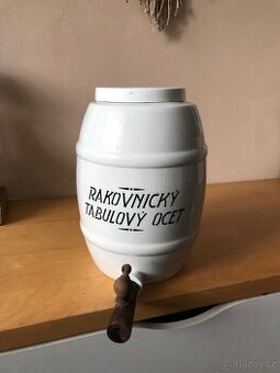 Keramický soudek Rakovnický tabulový ocet Ditmar Urbach - 1