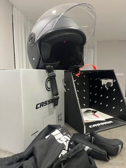 Moto přilba helma otevřená