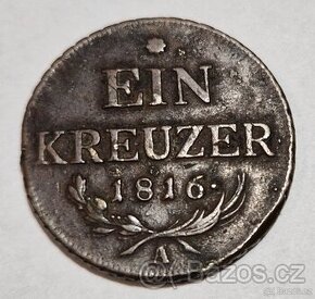 1 krejcar 1816  Rakousko - Uhersko