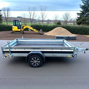 1300Kg brzděný přívěsný vozík 3,0m x1,50, svařovaný rám