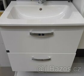 Koupelnová skříňka s umyvadlem 50 cm lesk