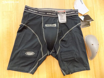 Elastické šortky Bauer se suspenzorem (vel. XXL) - SLEVA 50%