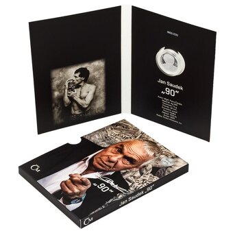 STŘÍBRNÁ MEDAILE JAN SAUDEK 90 LET PROOF, 2025 - 1