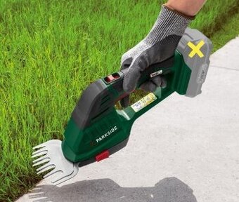 Aku nůžky V20 na trávník a živý plot 2v1 Parkside