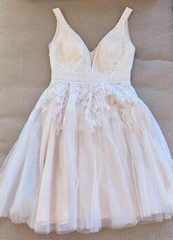 Nové popůlnoční svatební šaty xs-s