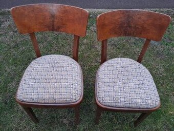 Retro židle 4 ks, Ořech