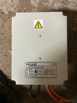 Bezpečnostní transformátor 200 W, 230 V/12 V