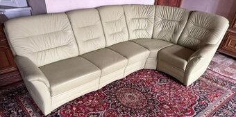Kožená rohová sedací souprava,6359
