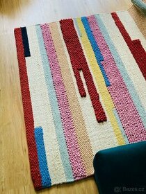 Ručně tkaný koberec BRÖNDEN IKEA, cca dva měsíce používaný - 1