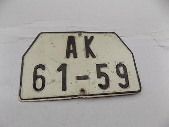 Koupím SPZ AK na motorku
