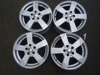 Alu disky na Škoda, 15",rozteč 5x100, ET 38, šířka 6J