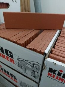 Obkladové fasádní pásky Klinker - červené - 12 m2 nové - 1