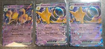 Pokemon TCG Alakazam EX PLAYSET 3ks