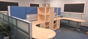 Sestava kvalitního kancelářského nábytku - 4 místný box