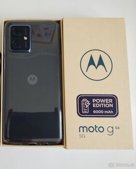 Motorola g54 Power edition, nabíječka, sklo - nové