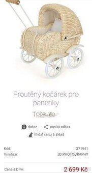 Kočárek pro panenky