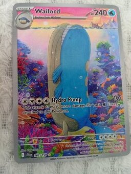 Pokémon karta wailord 162/159