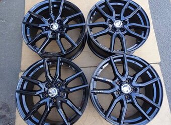 Alu disky černé na Škoda 17", 5x112, ET 52, šíře 7,5J