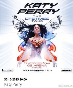 Katy Perry - VIP - top místa - osobní předání, faktura