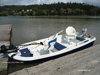 Přívlačový, rybářský člun, pramice, loď Nikol 400