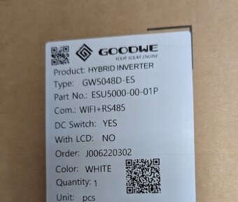 GoodWe GW5048D-ES  48V střídač jednofázový 5 kW