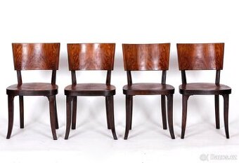 Kvalitní jídelní židle BERNKOP, ořech, 4 kusy.