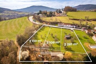 Prodej velice prostorného pozemku pro bydlení, 2 282 m2, v a