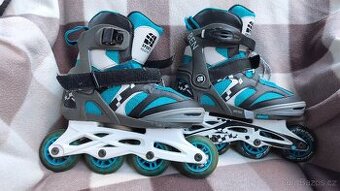 Dětské rostoucí brusle 32-35